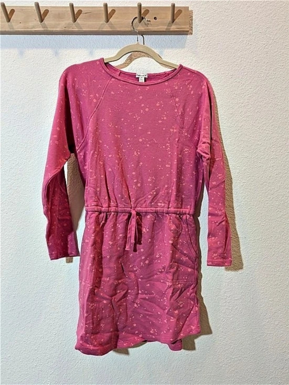Splendid Azalea Long Sleeve Dress in Pink Size 14 NWT